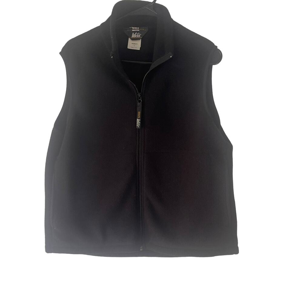 REI Women's Size‎ Large Black Fleece Outdoor Vest
